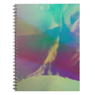 Caderno Espiral luz verde-rosa-rosa-néon amarela Luzes luminosas