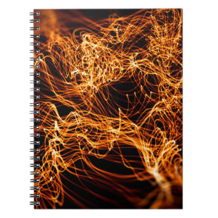 Caderno Espiral Luzes abstrato