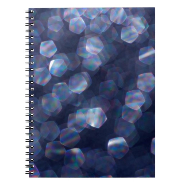 Caderno Espiral Luzes azuis de trava (Frente)