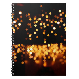 Caderno Espiral Luzes de abstrato brilho