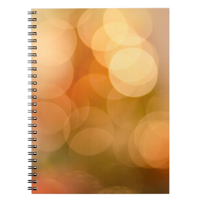 Caderno Espiral Luzes de anzol laranja (Frente)