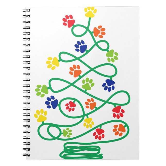 Caderno Espiral Luzes de Natal (Frente)