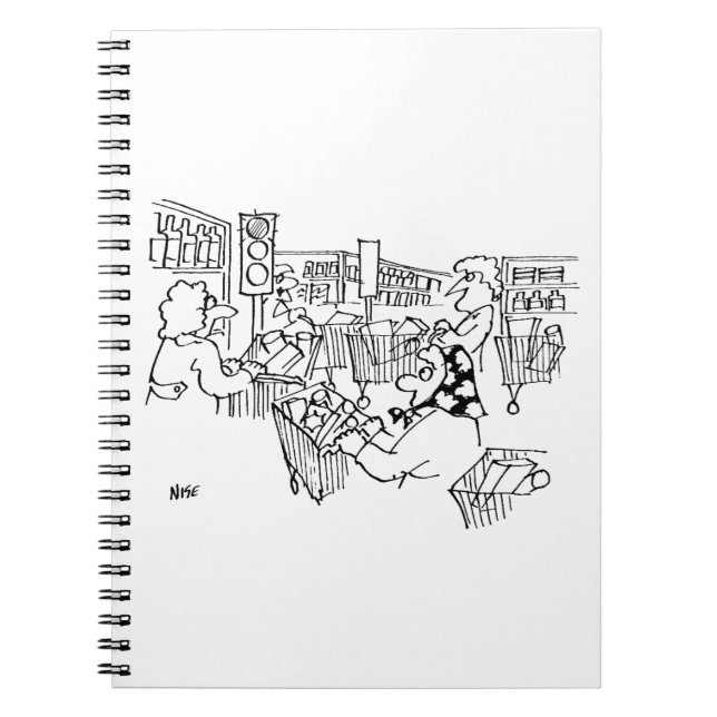 Caderno Espiral Luzes de tráfego de controle de tráfego em um supe (Frente)