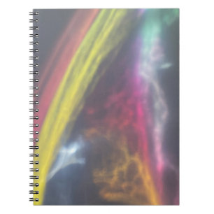 Caderno Espiral Luzes luminosas cor-de-rosa neon