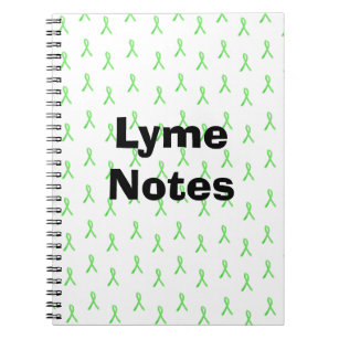 Caderno Espiral Lyme Notes Lyme Disease Awarness Fitas