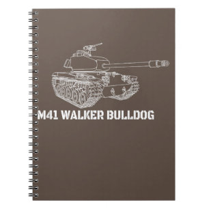 Caderno Espiral M41 Walker Bulldog American Light Army Gift