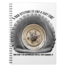 Caderno Espiral Má Atitude Como Pneus