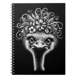 Caderno Espiral Mable the Ostrich - Artistic Spiral Notebook
