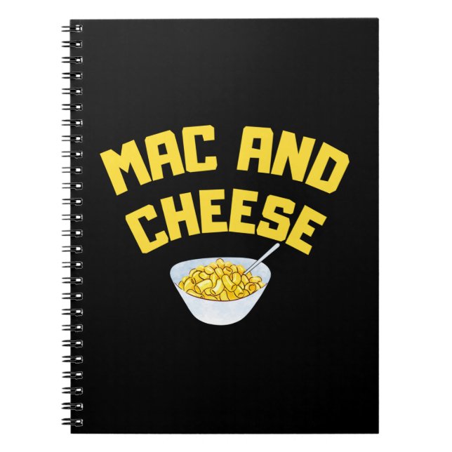 Caderno Espiral Mac E Queijo| Macaroni E Queijo (Frente)