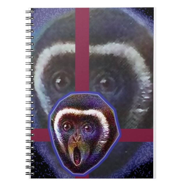 Caderno Espiral Macaco assustado (Frente)