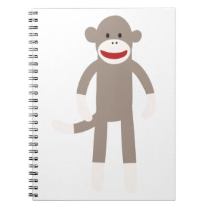 Caderno Espiral Macaco da peúga