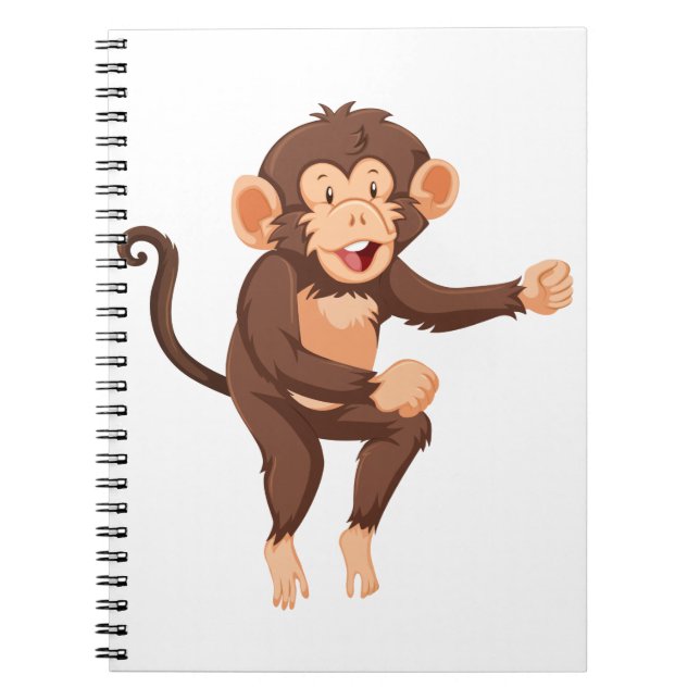 Caderno Espiral Macaco dançante (Frente)
