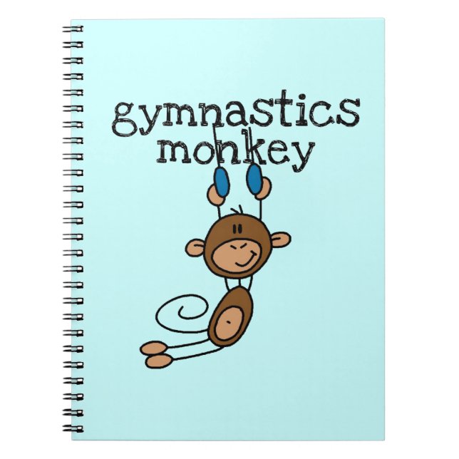 Caderno Espiral Macaco de Ginástica (Frente)