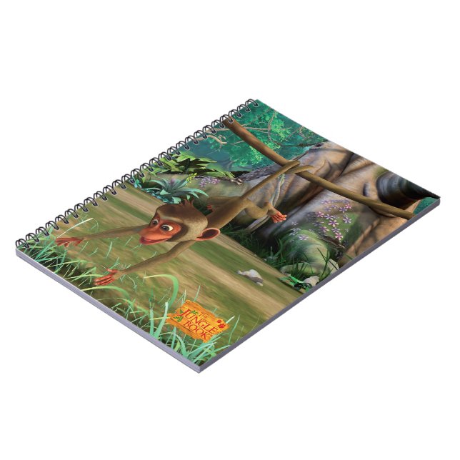 Caderno Espiral Macaco do bebê (Left Side)