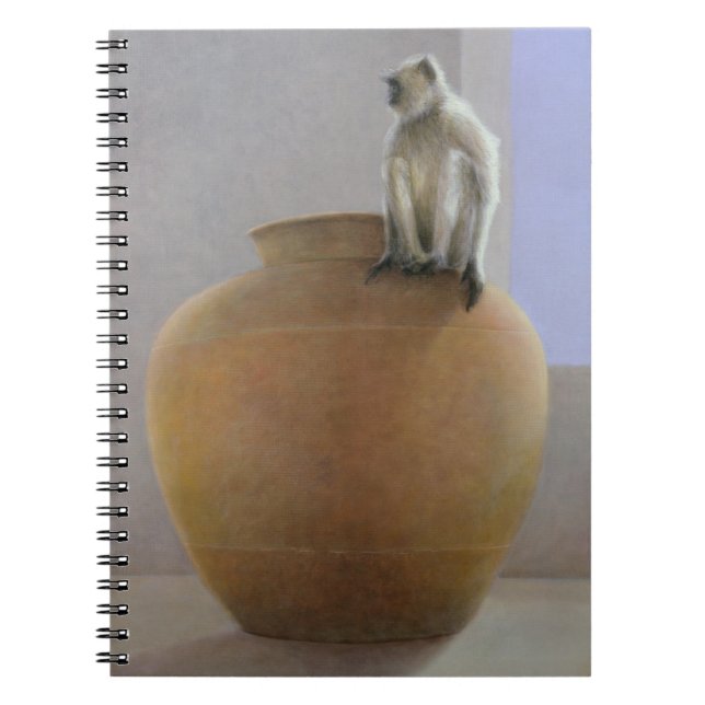 Caderno Espiral Macaco do templo (Frente)
