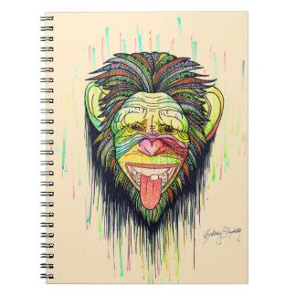 Caderno Espiral Macaco engraçado