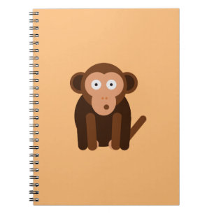 Caderno Espiral Macaco fofinho personalizado