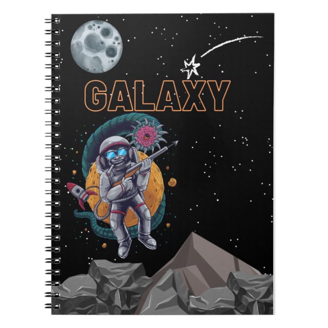 Caderno Espiral macaco GALÁXIA (Frente)