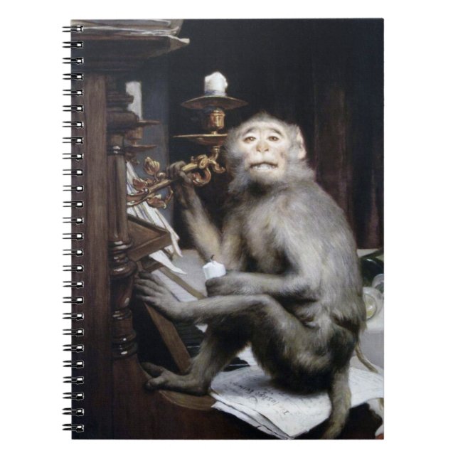 Caderno Espiral Macaco sorridente (Frente)