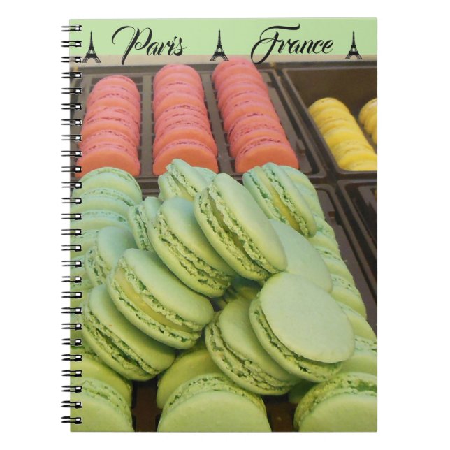 Caderno Espiral Macaroons de Paris (Frente)