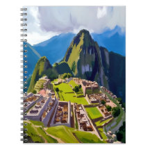 Machu Picchu Peru Pintura Arte Viagem
