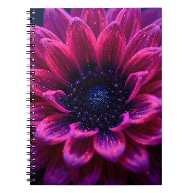 Caderno Espiral Macro Nebulosa Fúcsia (Frente)