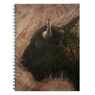 Caderno Espiral Madeira Bison Buffalo