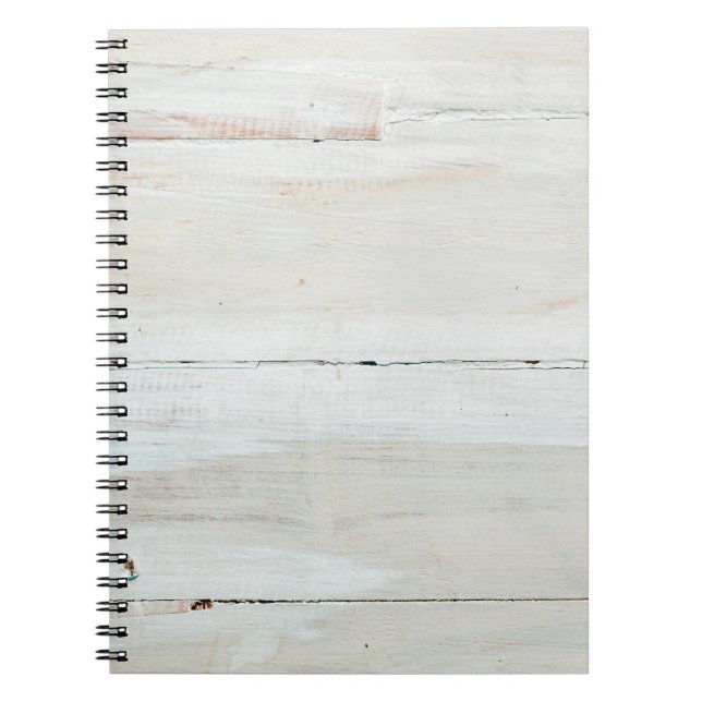 Caderno Espiral Madeira Branca de Madeira Barn (Frente)