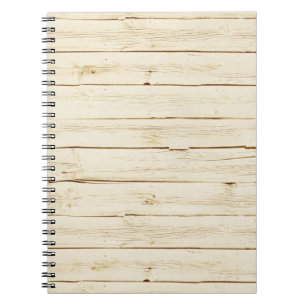 Caderno Espiral Madeira Branca Faux