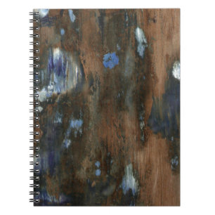 Caderno Espiral madeira mobiliário envelhecido