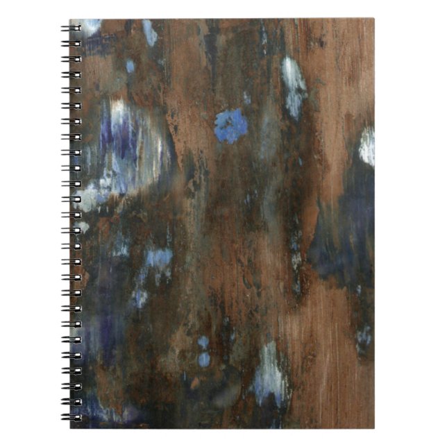 Caderno Espiral madeira mobiliário envelhecido (Frente)