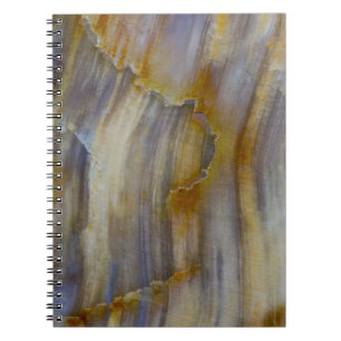 Caderno Espiral Madeira ondulada petrificada