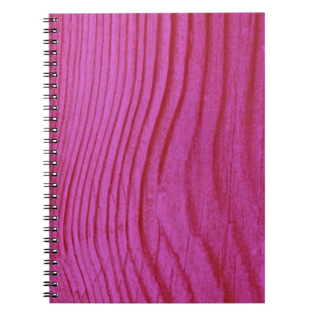 Caderno Espiral Madeira Rosa Quente (Frente)