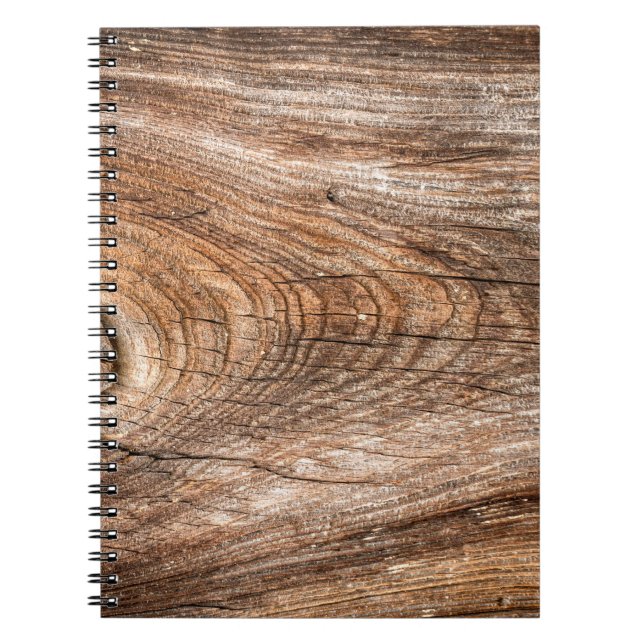 Caderno Espiral Madeira sólida de textura em árvore (Frente)