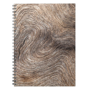 Caderno Espiral Madeira velha russa, fundo texturizado