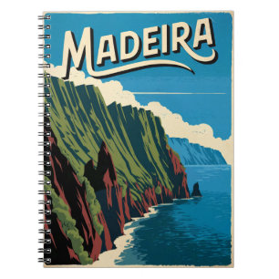 Caderno Espiral Madeira Vintage