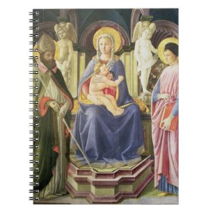 Caderno Espiral Madonna e a criança com SS. Clemente e Justin,