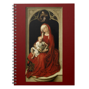 Caderno Espiral Madonna Recebendo Coroa Angélica