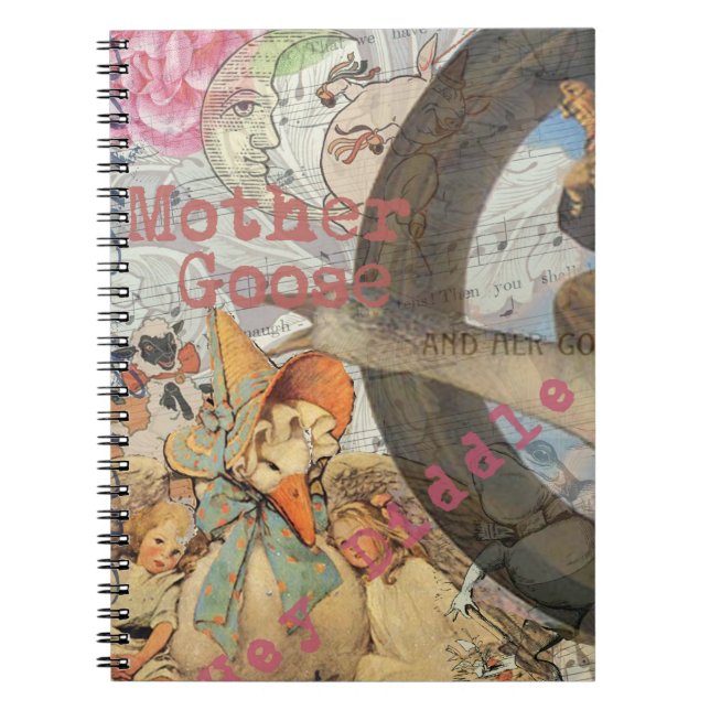 Caderno Espiral Madre Goose Enfermeira Rhyme Fairy Tale (Frente)