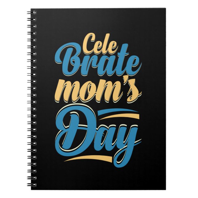 Caderno Espiral Madre Presente Celebra o Dia da Mãe (Frente)