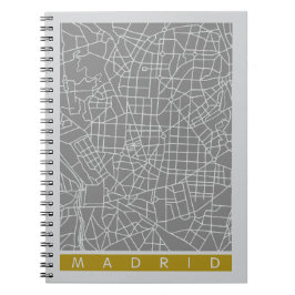 Caderno Espiral Madrid map