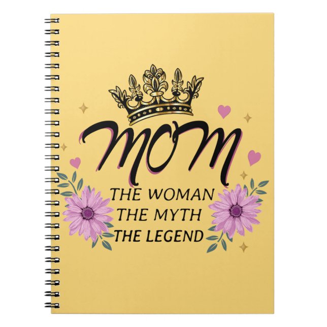 Caderno Espiral Mãe A Mulher O Mito A Lenda (Frente)