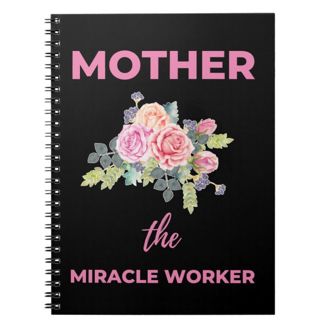 Caderno Espiral Mãe A Trabalhadora de Milagres (Frente)