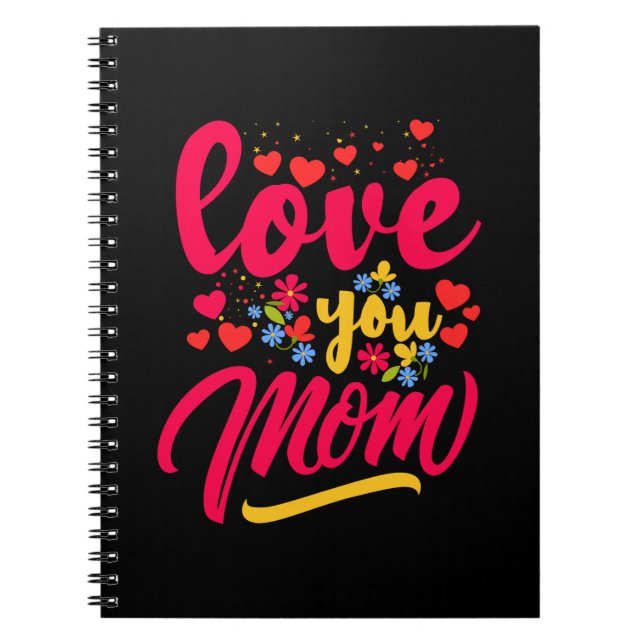 Caderno Espiral Mãe Art Te Ama Mãe (Frente)