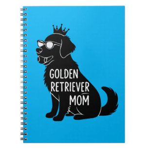 Caderno Espiral Mãe Cachorro Dourado Engraçada Cachorro Fofo com