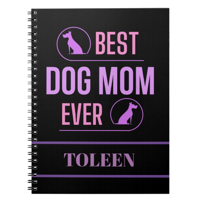 Caderno Espiral Mãe de Cachorro Personalizado (Frente)
