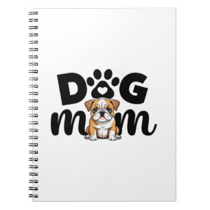 Caderno Espiral Mãe de Cachorro Pug Amante de Cachorro