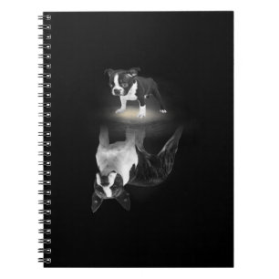 Caderno Espiral Mãe de cão BostonTerrier Dog Dover Dift Mãe Pai