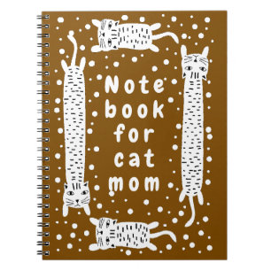 Caderno Espiral Mãe de Gato Marrom