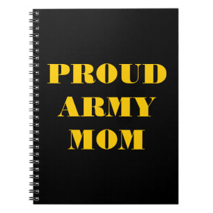 Caderno Espiral Mãe do Exército Orgulhoso do Notebook